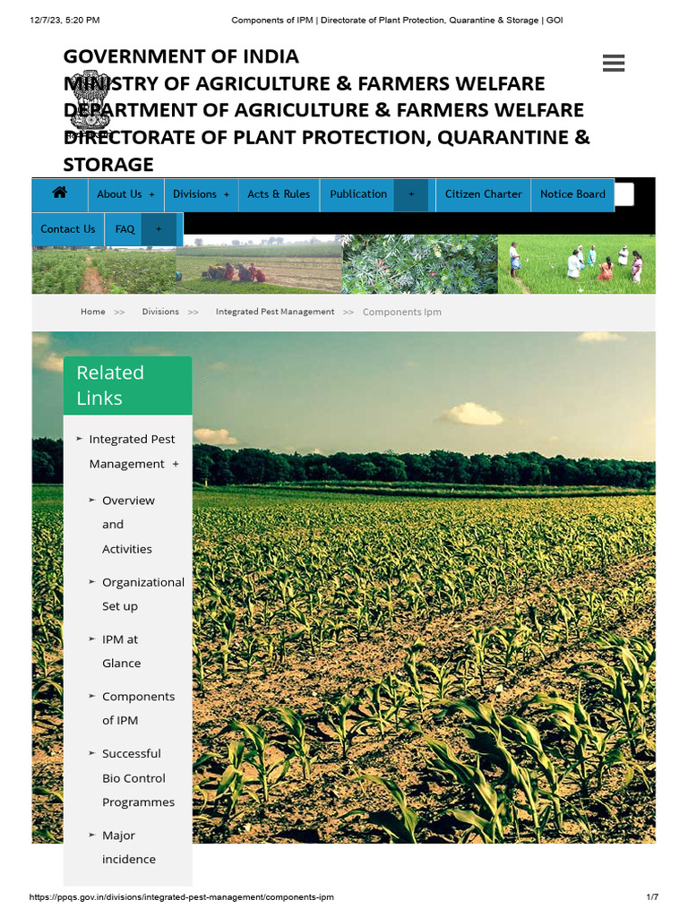 Key Components of Integrated Pest Management | PDF | Biological Pest ...