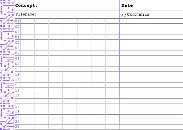 Coding Notebook Sheets For PRINT | PDF