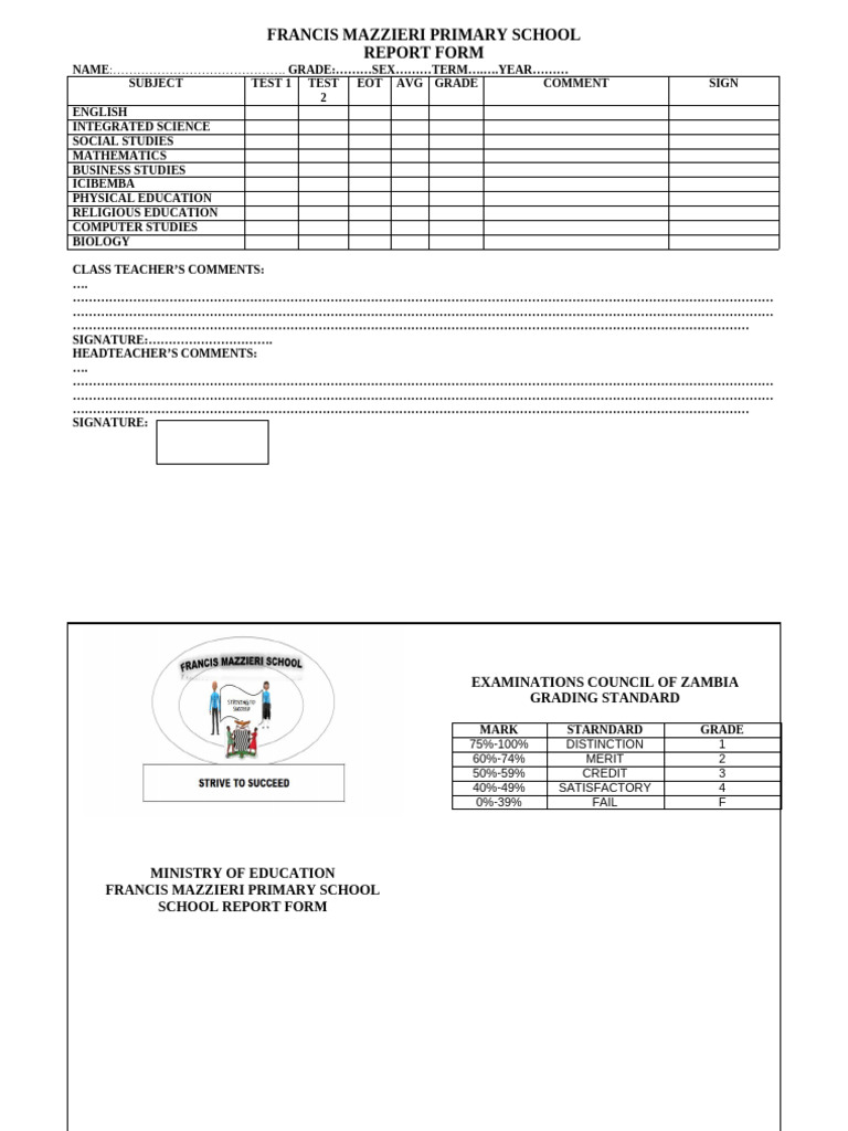 FM Report Form g9 | PDF