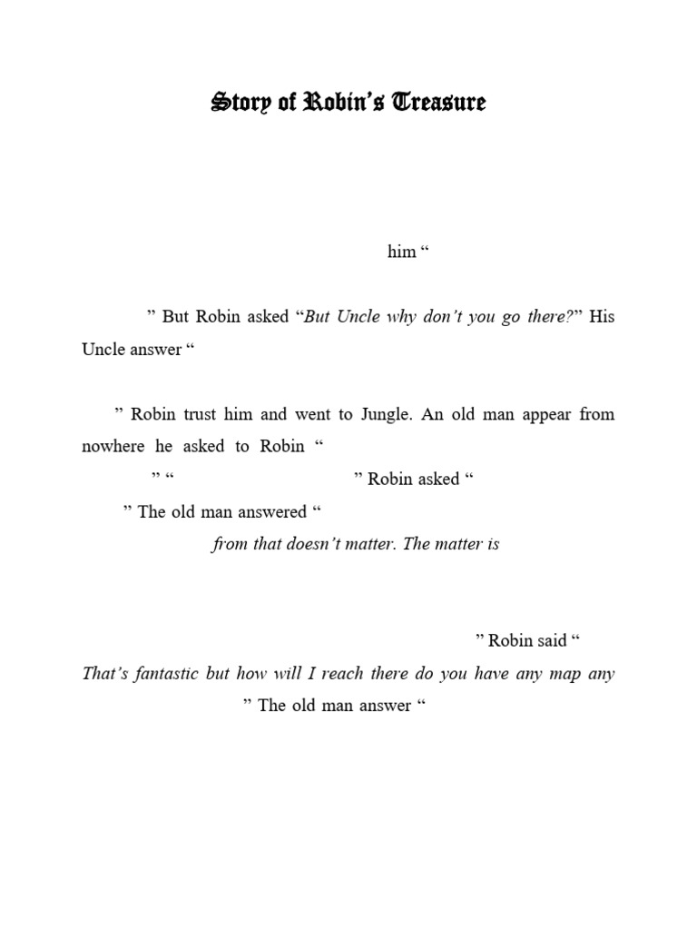 Story of Robin Full Movie | PDF