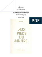 Aux Pieds Du Maître, Par Alcyone