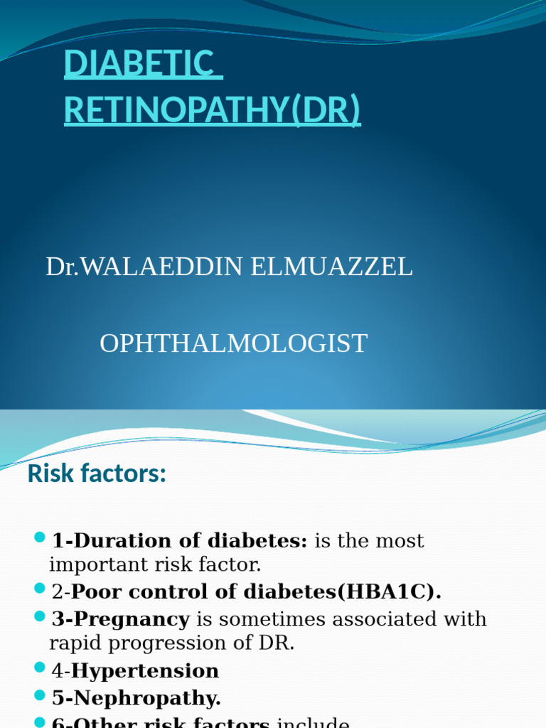 Diabetic vs Hypertensive Retinopathy | PDF | Clinical Medicine | Visual ...