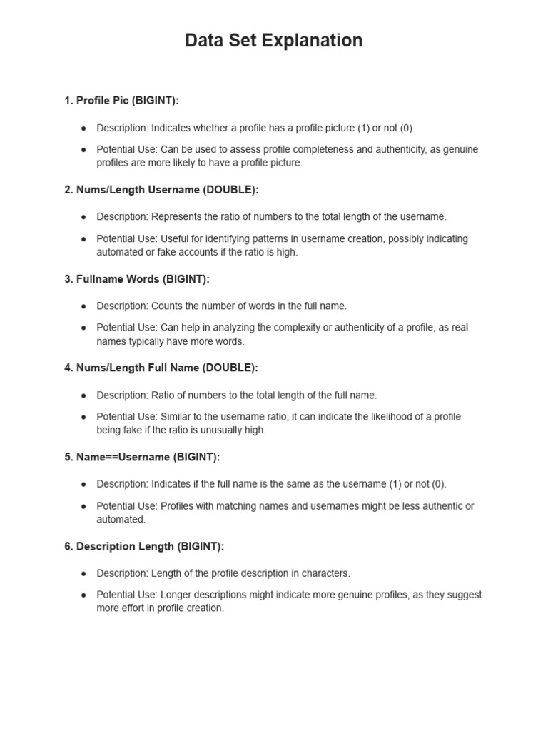 Profile Data Analysis for Authenticity | PDF | Accuracy And Precision ...