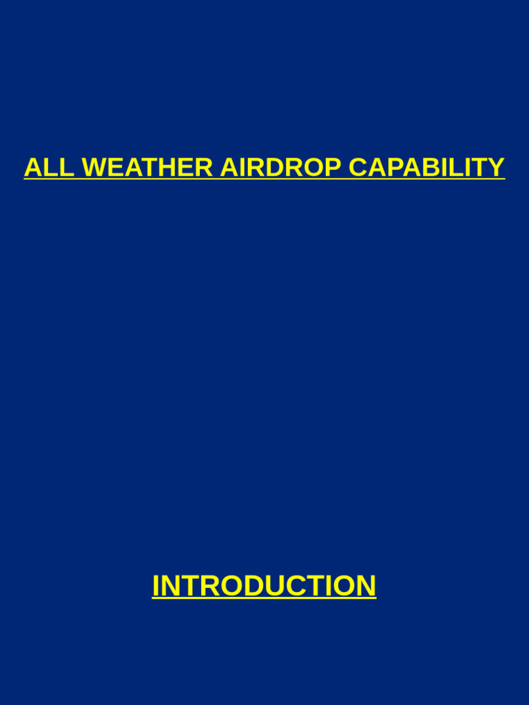 Air Drop | PDF