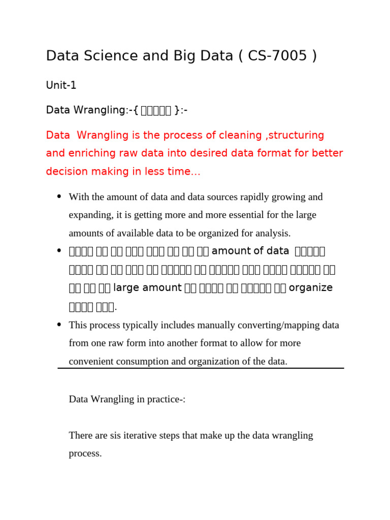 Data Science and Big Data | PDF | Information Management | Teaching ...