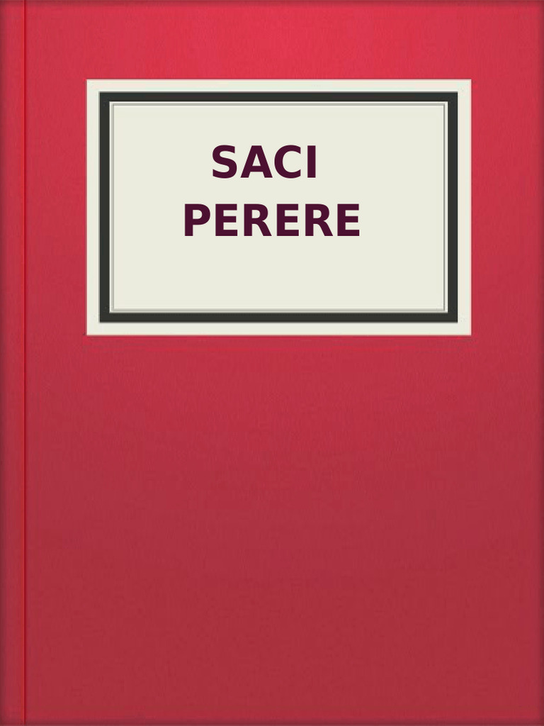 Lenda do Saci Pererê: Arteiro Folclórico | PDF