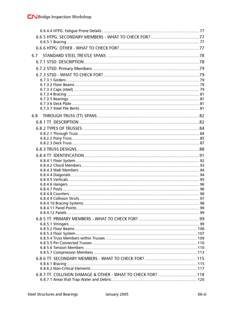 Bridge Inspection Guidelines and Checks | PDF | Truss | Structural ...