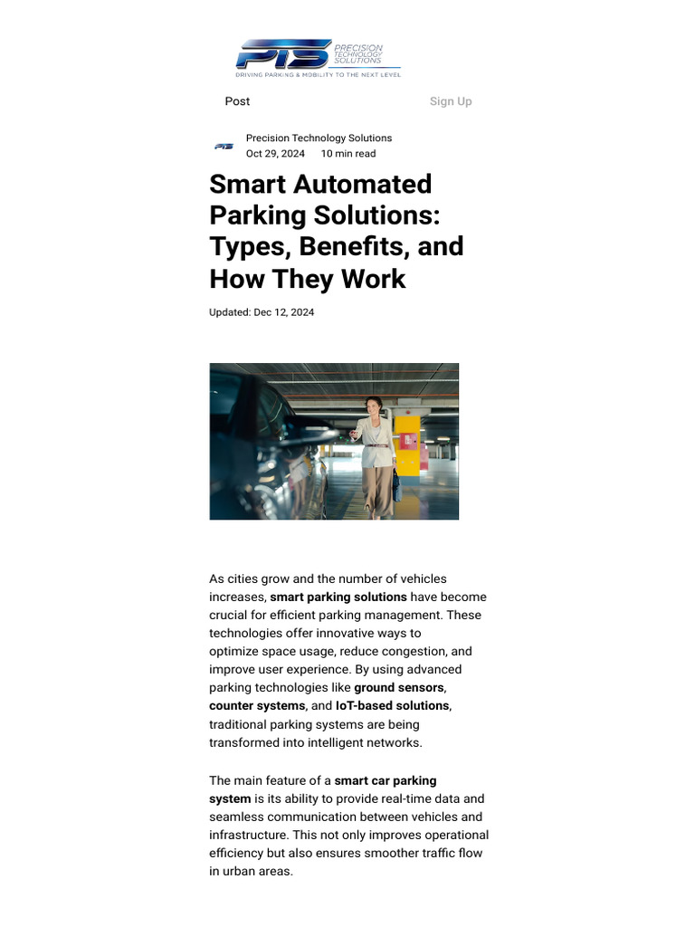 Smart Automated Parking Solutions - Types, Benefits, and How They Work ...