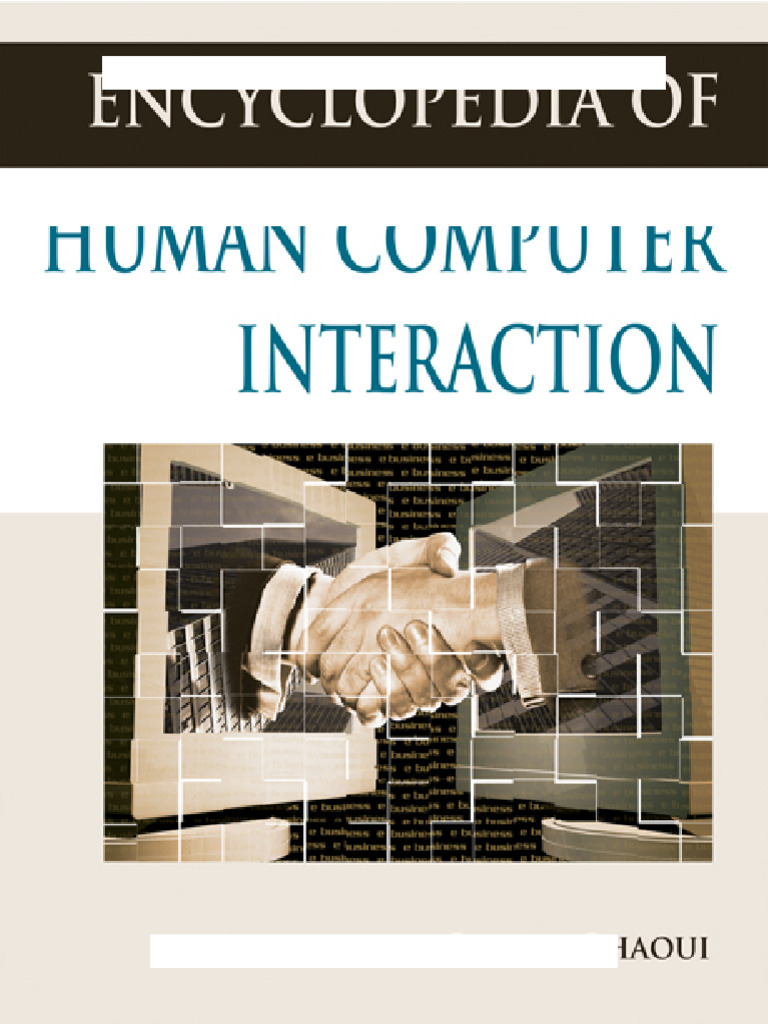 Human-Computer Interaction Encyclopedia | PDF | Usability | Computing