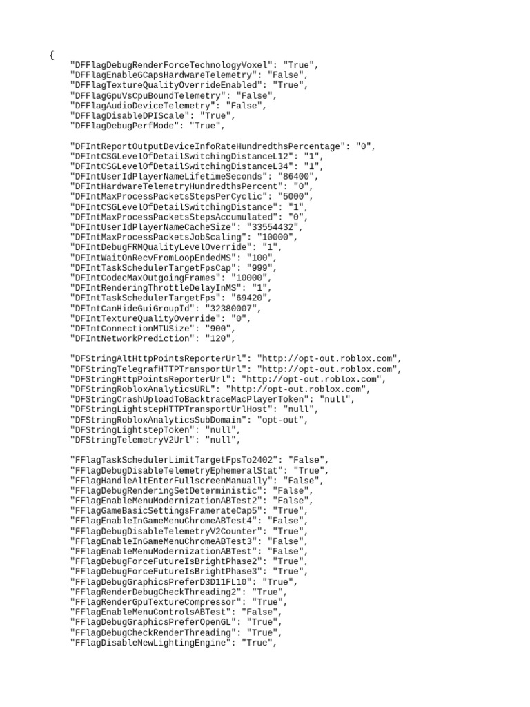 Roblox Debugging and Performance Flags | PDF | Statistical Inference ...