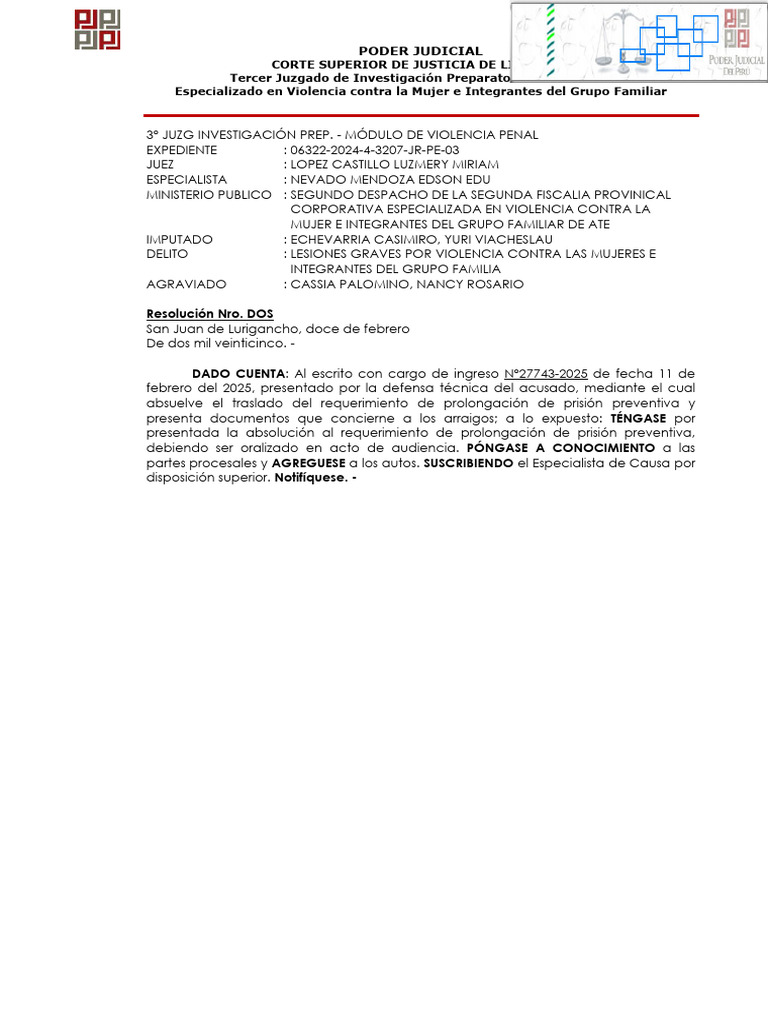 Exp. 06322-2024-4-3207-JR-PE-03 - Resolución - 74249-2025 | PDF