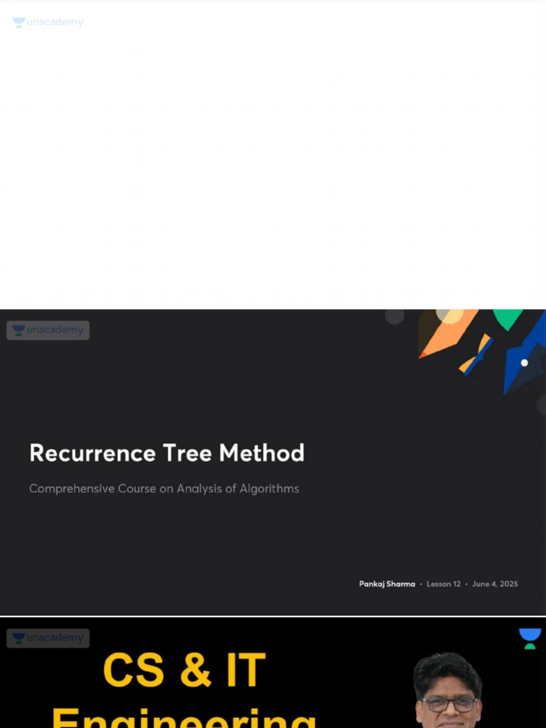 Recurrence Tree Method With Anno | PDF