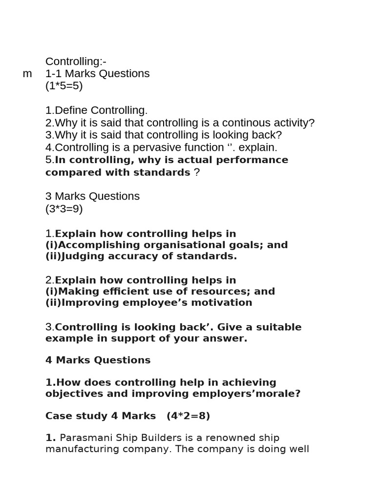 Controlling | PDF | Motivation | Motivational