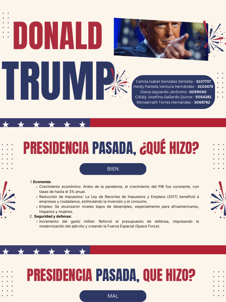 Impacto de la presidencia de Trump | PDF | Donald Trump | Gobierno ...