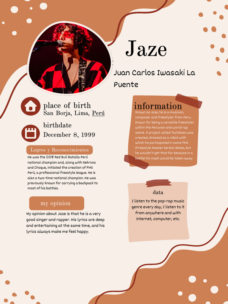 Jaze: Acclaimed Peruvian Rapper | PDF