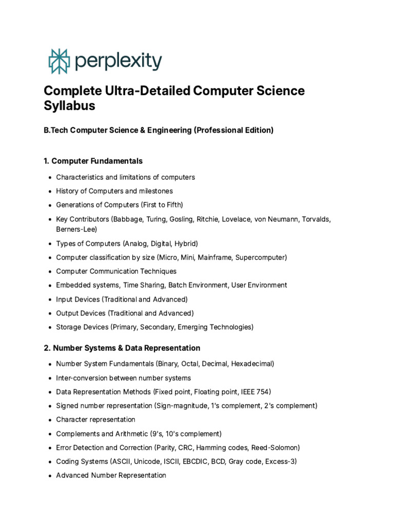 Btech Syllabus | PDF | Computer Network | Databases