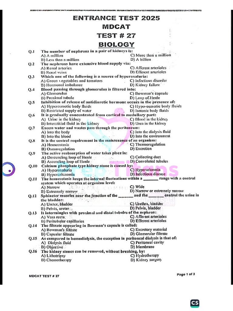 Step Test 27 | PDF
