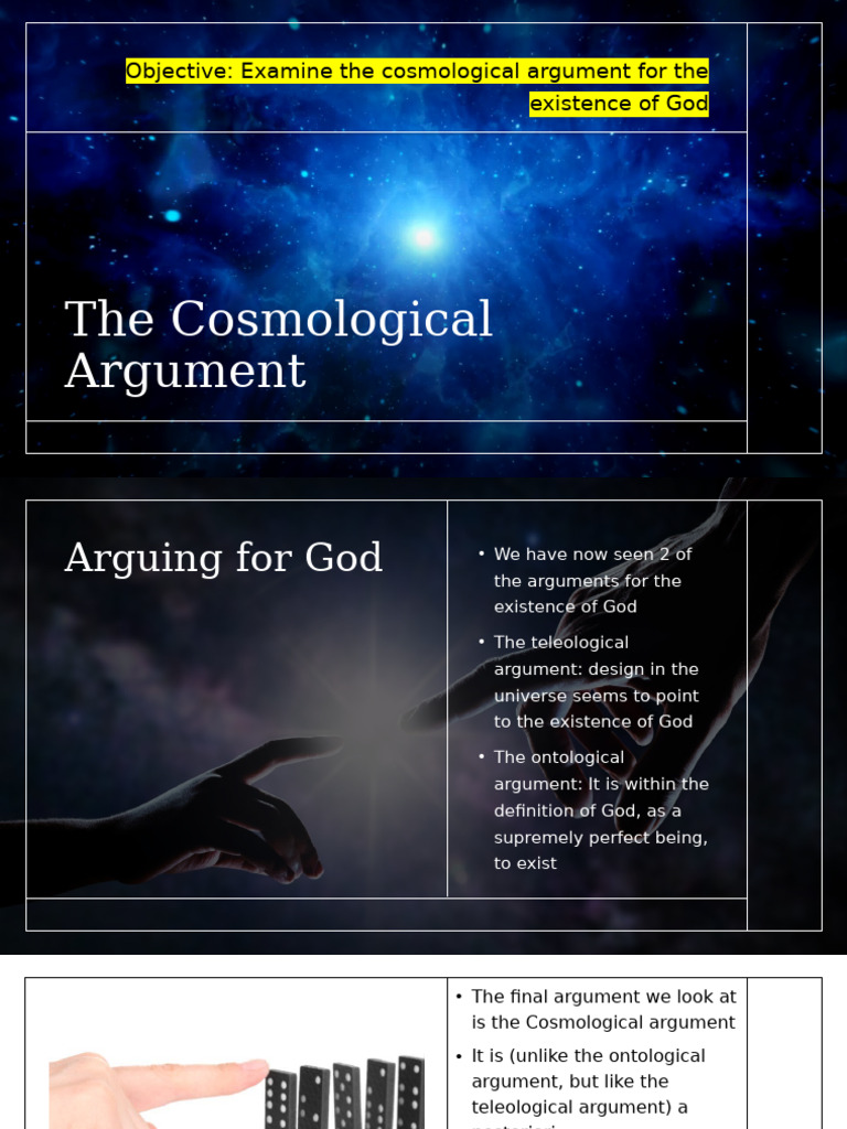 Understanding the Cosmological Argument | PDF | Existence | Existence ...