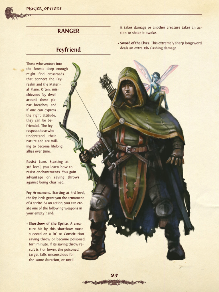 Fey-themed Ranger Subclasses Guide | PDF | D20 System | Gary Gygax Games