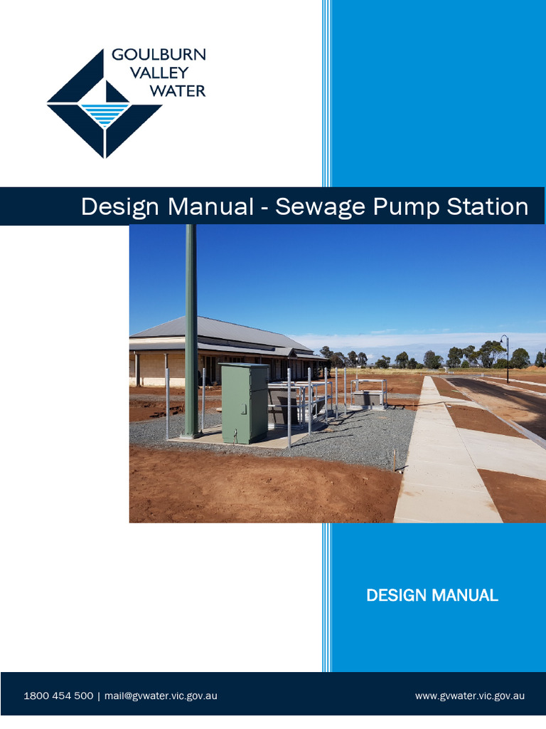 Sewage Pump Station Design Manual | PDF | Pumping Station | Sanitary Sewer