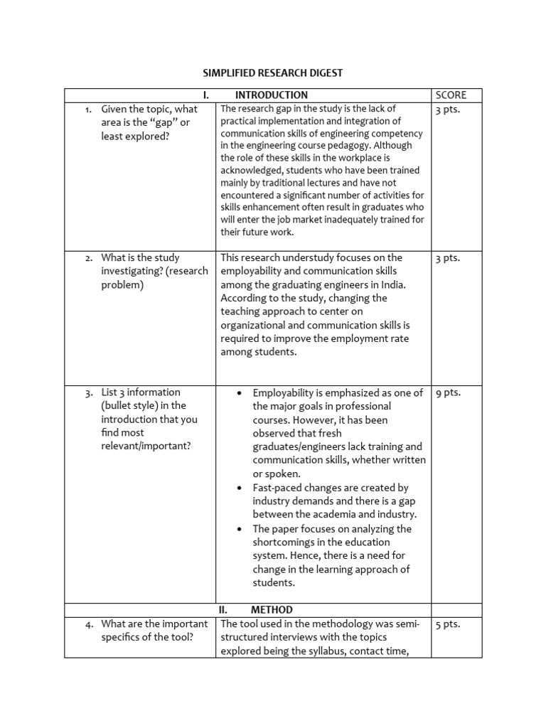 Simplified Research Digest | PDF | Communication | Qualitative Research