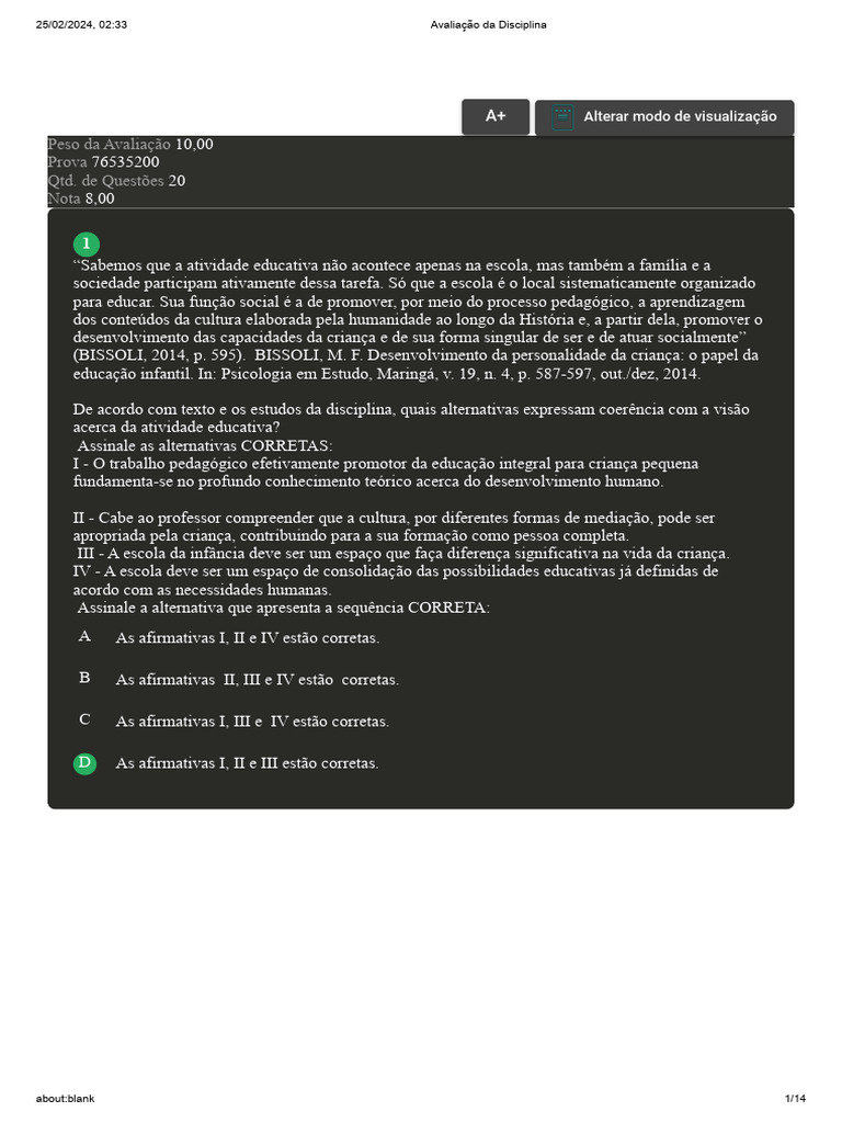 Avaliação da Aprendizagem e Desenvolvimento | PDF | Aprendizado | Pedagogia
