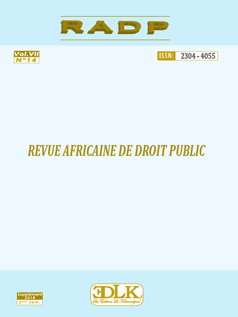RADP : Droit Public en Afrique | PDF | Constitution | Loi constitutionnelle