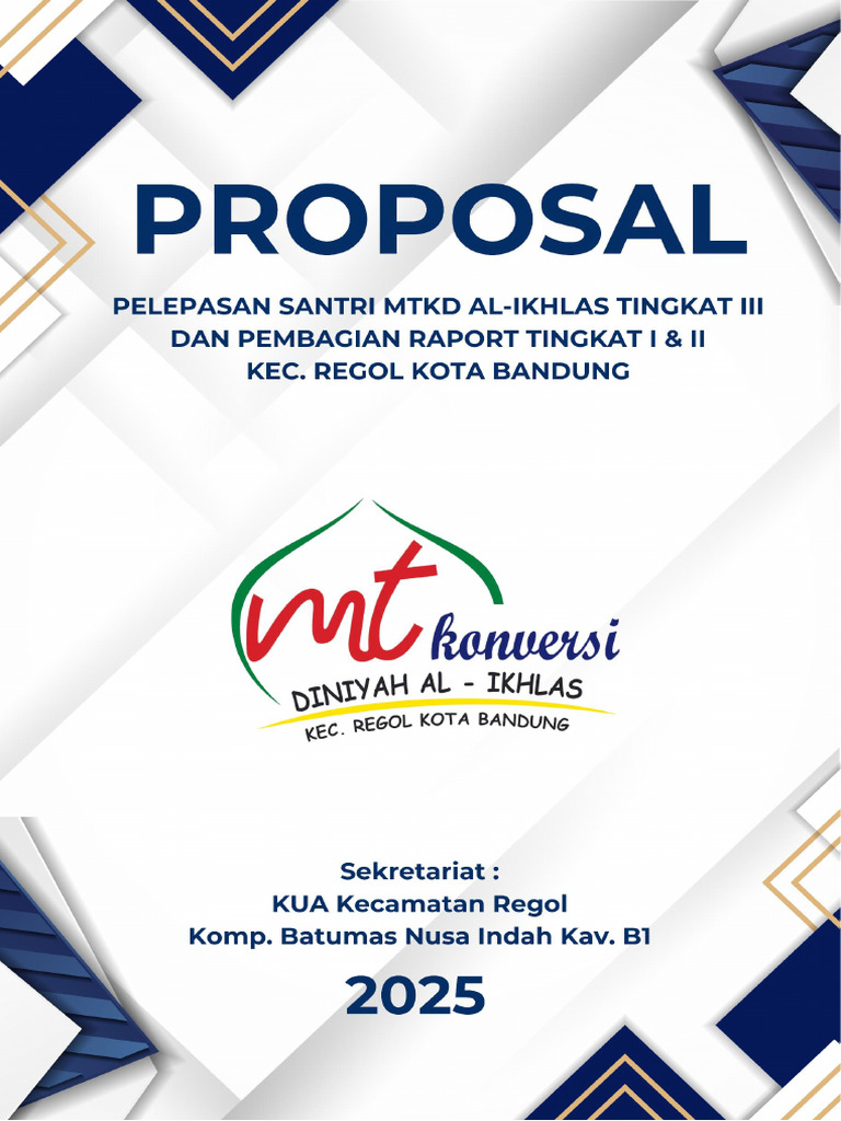 Pelepasan Santri MTKD Al-Ikhlas 2025 | PDF