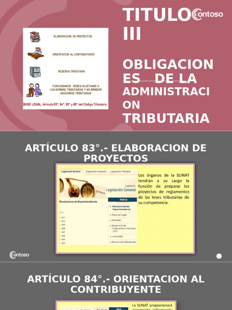 Titulo III - Libro 2 Codigo Tributario | PDF