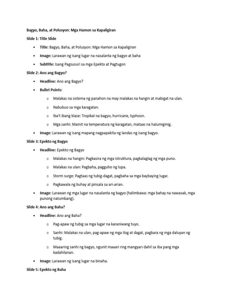 Bagyo | PDF