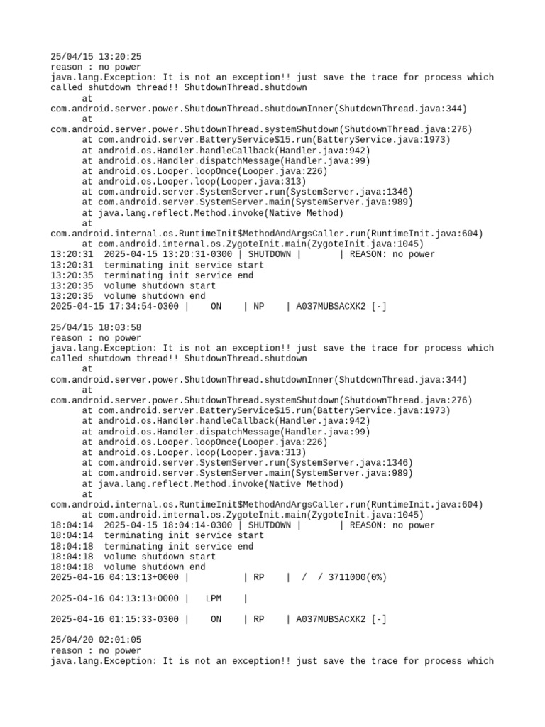 Android Shutdown Log Analysis | PDF | Embedded Linux Distributions ...