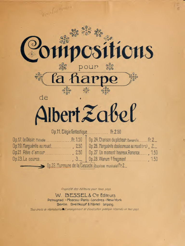Murmure de la Cascade - Esquisse musicale | PDF
