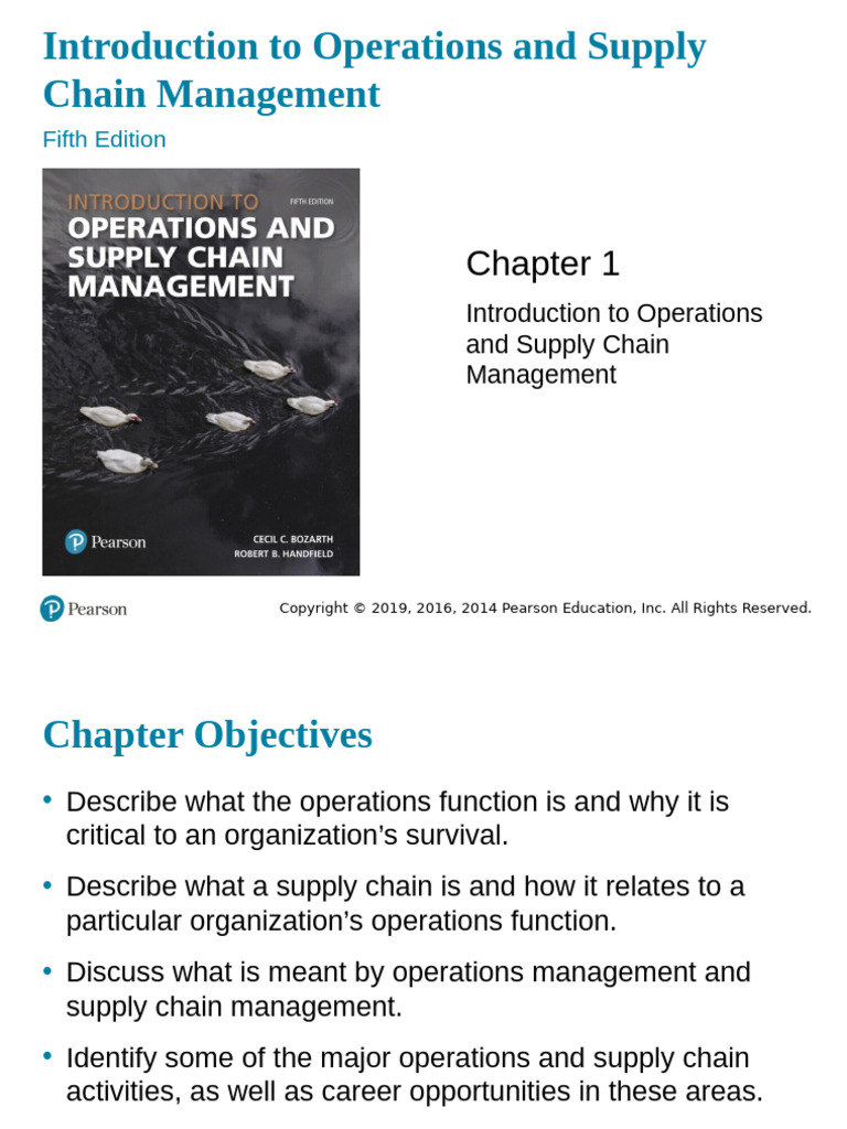 20190625 Ch1 Intro SCM | PDF | Supply Chain | Supply Chain Management