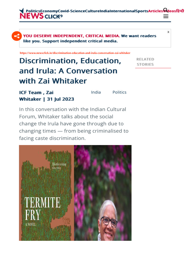 Irula Community: Education and Change | PDF