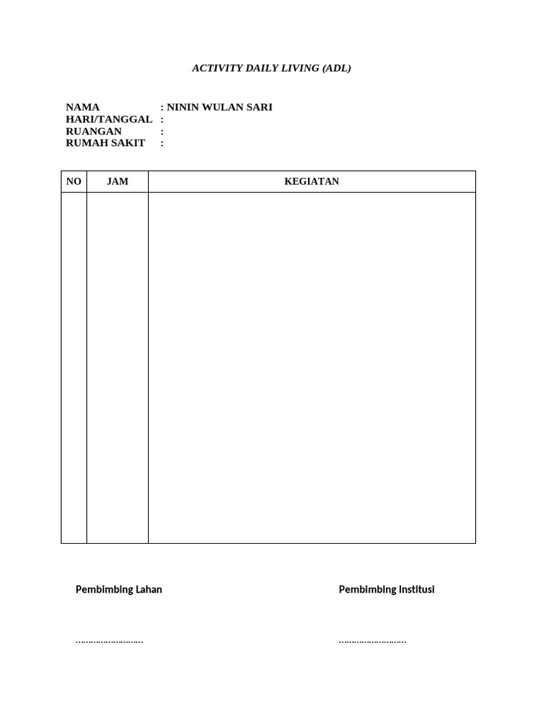 Format Adl 1 | PDF