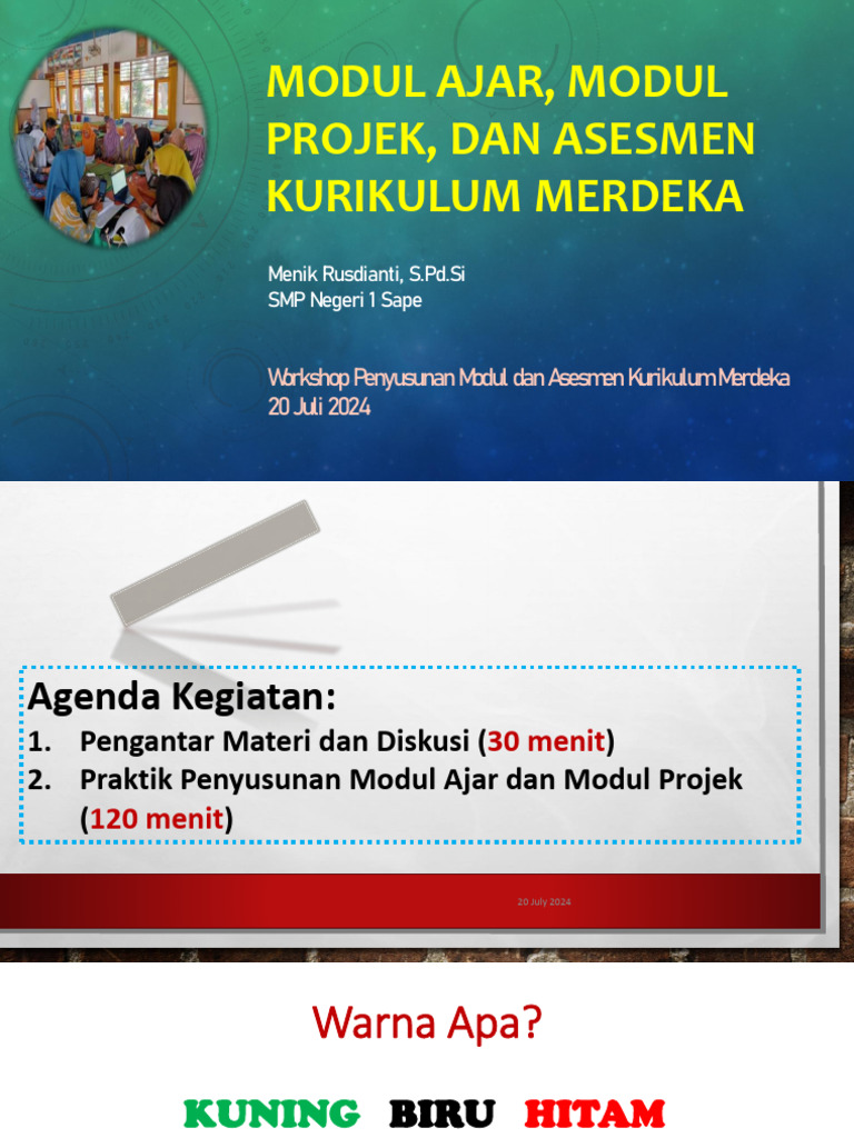 Modul dan Asesmen Kurikulum Merdeka | PDF