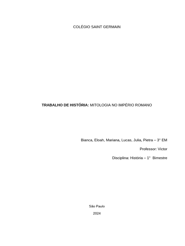 Mitos e Deuses da Mitologia Romana | PDF | Mitologia grega | Mitologia ...