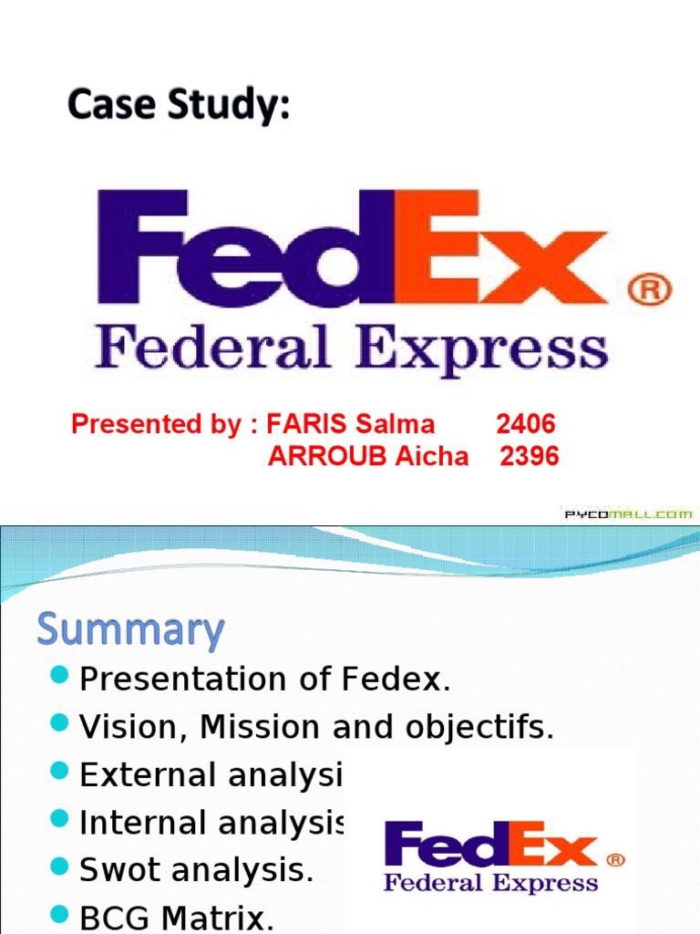 Fedex case study swot