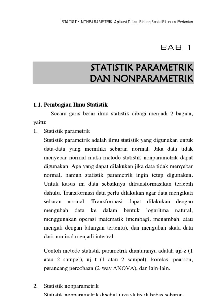 Statistik Non Parametrik