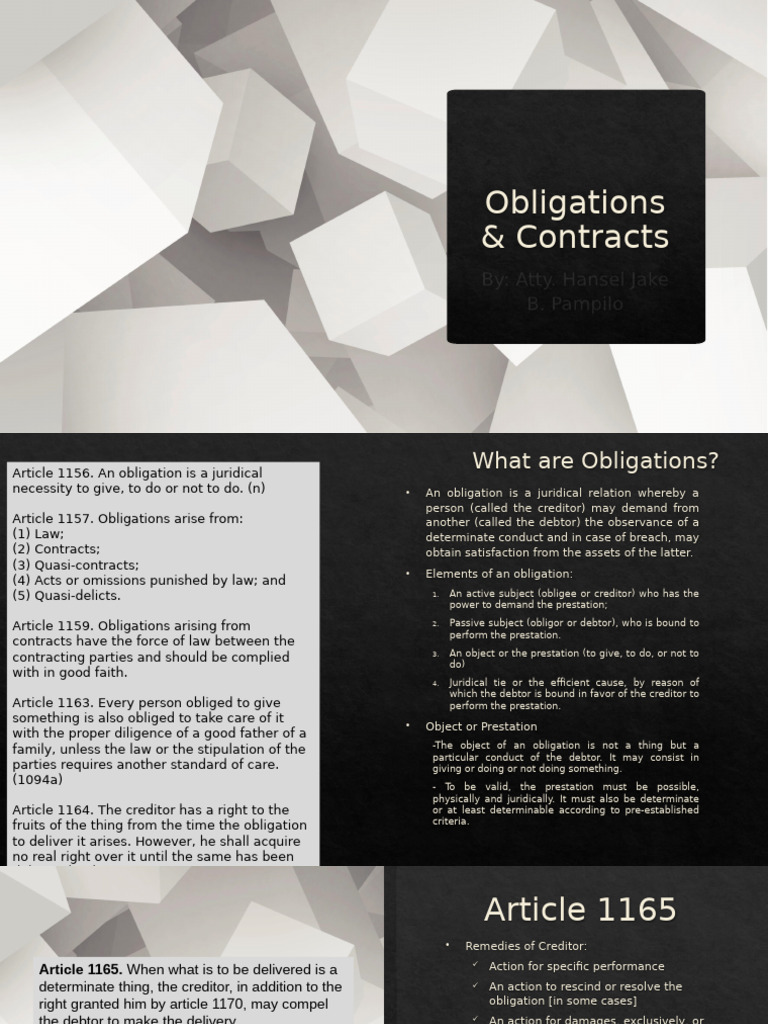 Obligations Contracts | PDF | Guarantee | Negligence