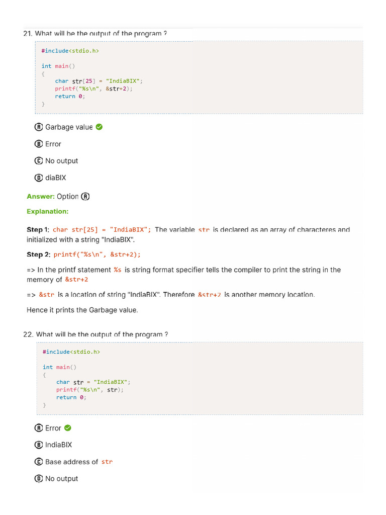 C Programming String Manipulation Examples | PDF