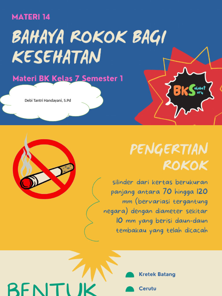 Materi Bahaya Rokok Bagi Kesehatan | PDF