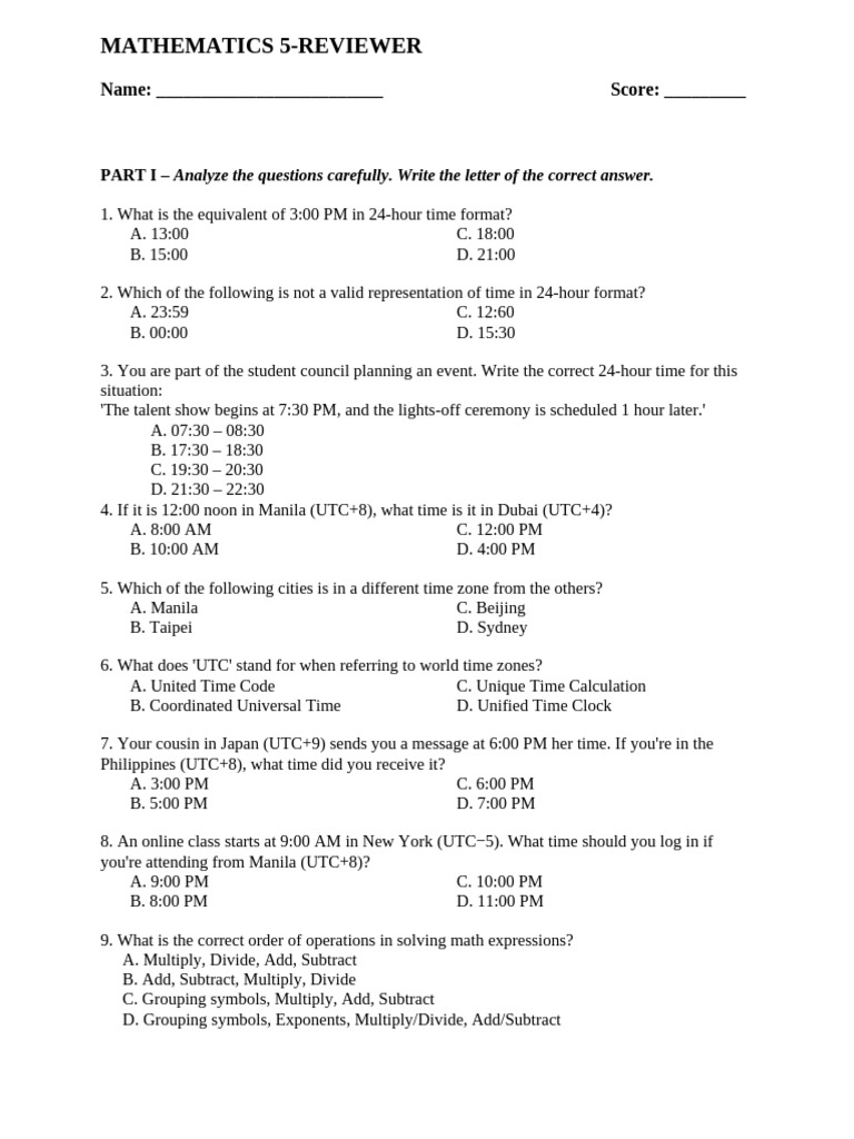 Math - 5 - Q1 Matatag | PDF | Area | Shape