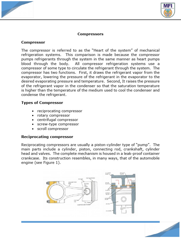 Types of Compressor | PDF | Pump | Turbomachinery
