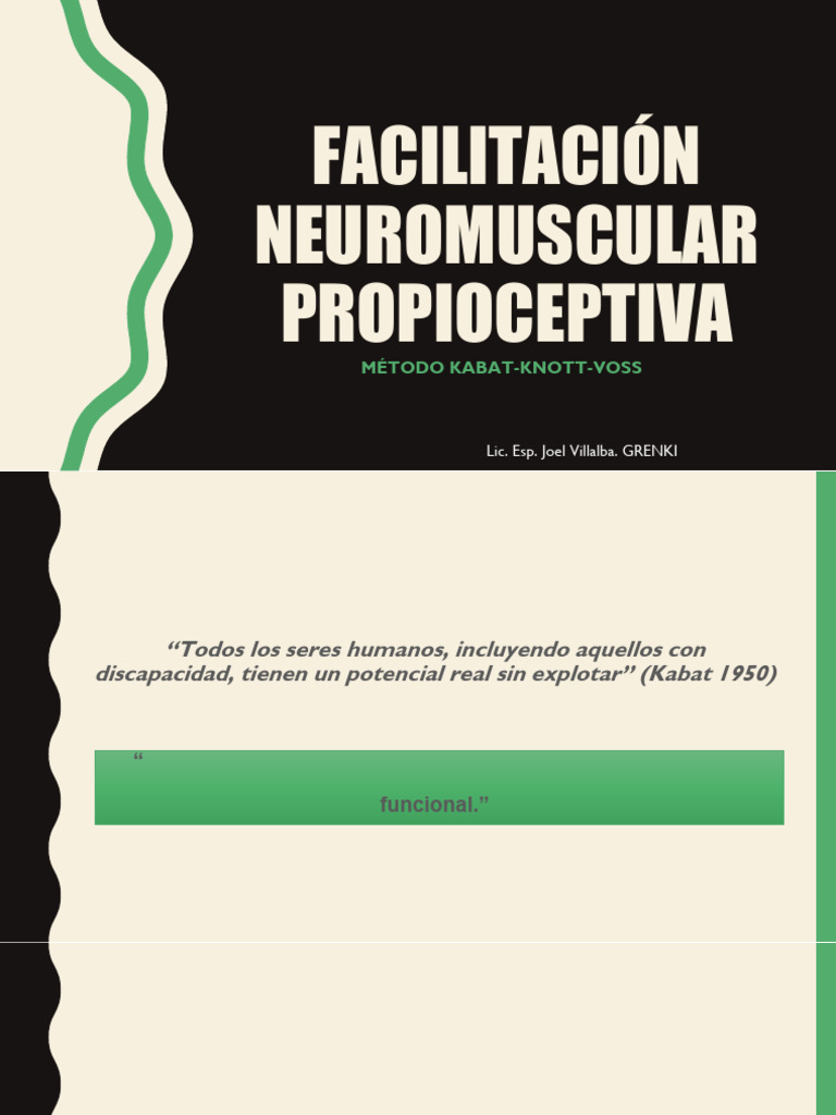 Facilitación Neuromuscular: Método Kabat | PDF | Sistema ...