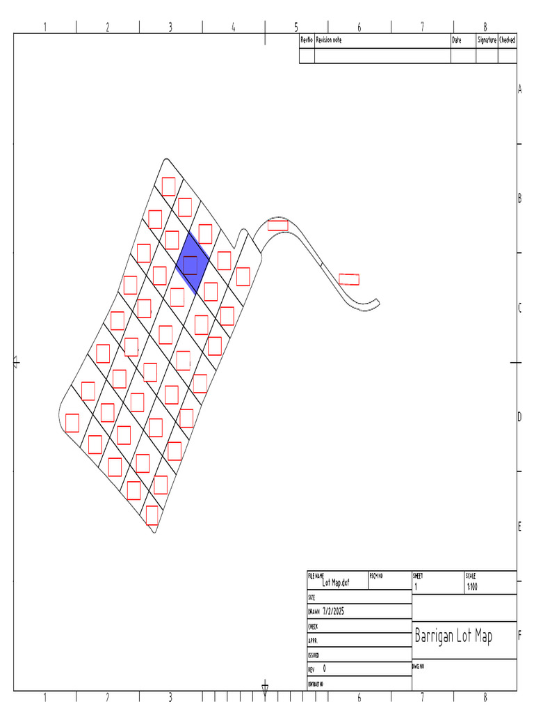 Lot Map Location of Work | PDF