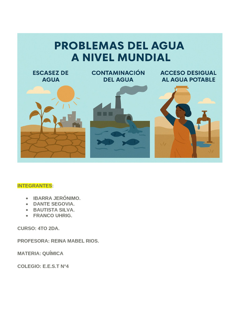 Problemas y Soluciones del Agua | PDF | Agua | Riego