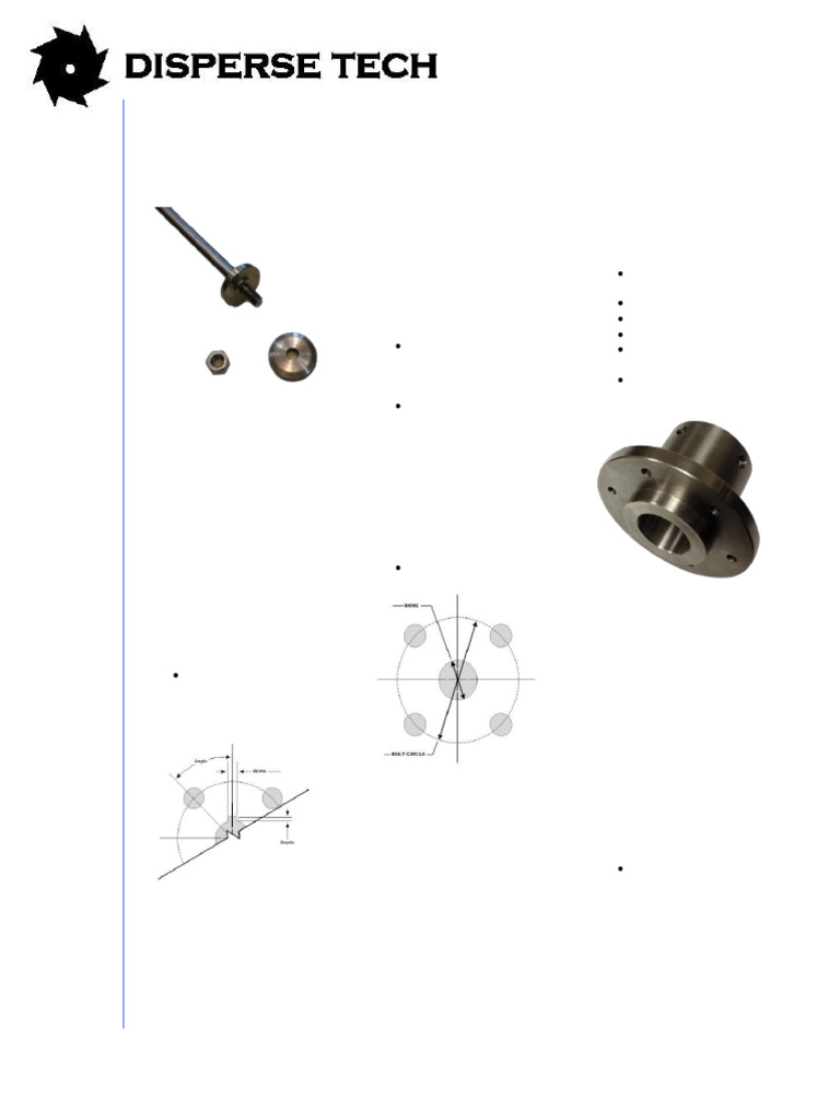 Disperser Blade Mounting Configurations | PDF | Mechanical Engineering ...