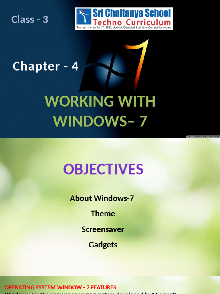 Windows 7 Features and Customization Guide | PDF | Icon (Computing ...