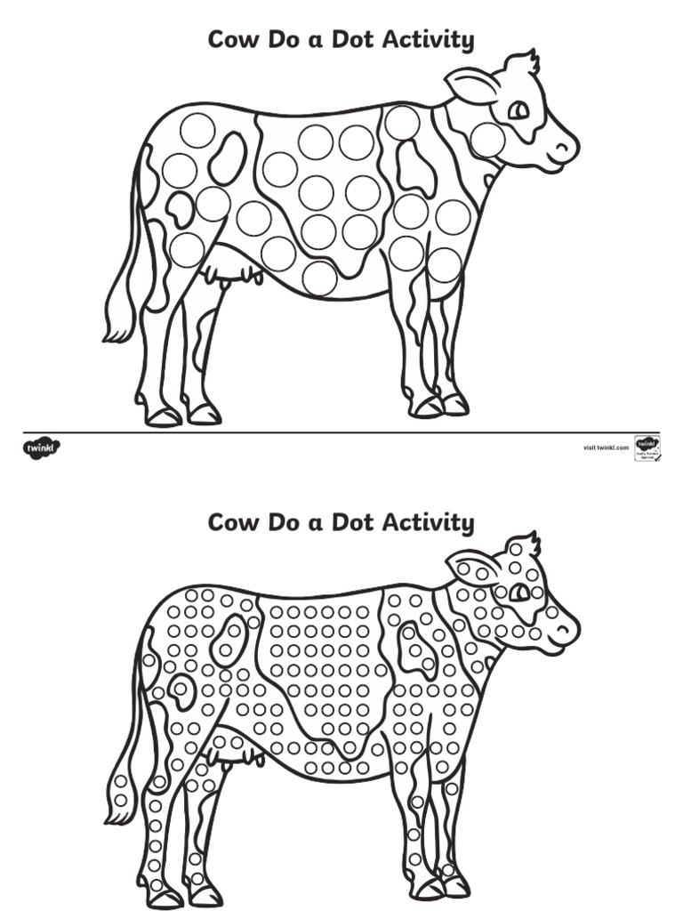 Cow Do A Dot Activity | PDF